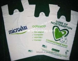 China Cheap Custom HDPE/LDPE plastic t-shirt shopping bags printing supplier