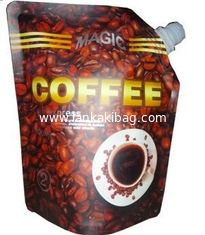 China Customize stand up plastic pouch with spout shape for Coffee with Gusset supplier