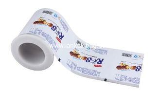China Laminated plastic package film roll gravure printing handling PET/PE laminating film roll for food packaging supplier