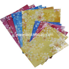 China Custom Printed  Aluminum Foil Plastic Packaging Sachet Bag with Zip-lock supplier