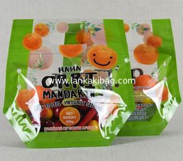 China Customized Anti-Fog Fruit and Vegetable OPP Colorful Zipper Hanger Poly Bags  with Gusset supplier