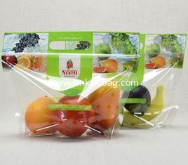 China Customized Colorful OPP Fruit Zipper Poly Bags with Air holes for Strawberry,Grape,Cherry,Tomatoes Packing supplier