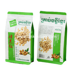 China Cashewnut Food k Bag Flat Bottom Smell Proof Custom Logo OEM Packaging Bag supplier