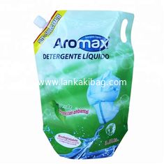 China Aluminum Foil Spout Pouches Custom Print Doypack Fabric Softener Packaging For Laundry Detergent/Washing Powder supplier