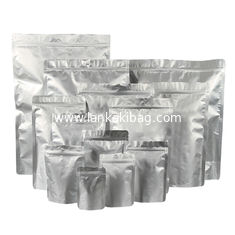 China Custom Ready To Ship Spot Stock No Printing Regular Resealable Standup Aluminum Foil Bags For Food supplier