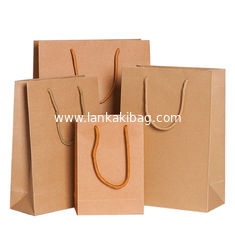 China Transparent packaging  standard paper Bags/Customized brown kraft paper bag for Shopping supplier