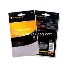 China Self Seal Clear Poly Bag OPP Custom Logo Printing Packing Bag for USB Cable supplier