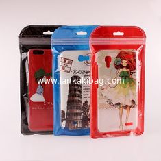 China k Cell Phone Case Colorful Zipper Packaging Bag With Clear Window for Phone Case Packaging supplier