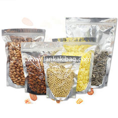 China 3 sides heat sealed k top foil lined food grade plastic packaging bags for beef jerky supplier