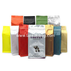 China Aluminum Foil Coffee Bags with Valve Stand Up Zipper Resealable coffee bean Packing Bag supplier
