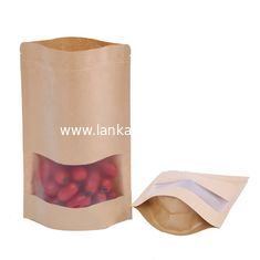 China Free samples available biodegradable feature and plastic material kraft paper stand up zipper coffee tea bags supplier
