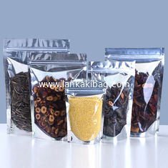 China Fashion And Environmental Clear&amp; Aluminum Foil Pouch Stand Up Zipper Bags, Food Storage supplier