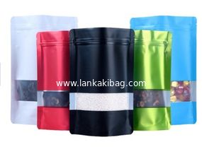 China Custom Printed Aluminium Foil Laminated Plastic k Food Packaging Bags with Clear Window supplier