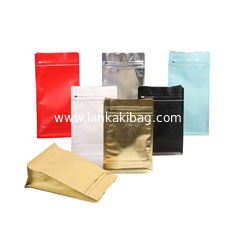 China Custom eight-sided sealed flat bottom zipper food packaging bags supplier