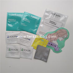 China mylar Aluminum foil face mask packaging facial cream bag/Plastic cosmetics sachet Bags supplier