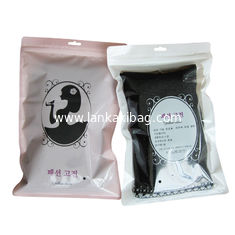 China Custom plastic eco friendly clothing/underwear/socks packaging k bag with zipper supplier