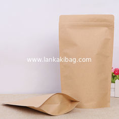 China Resealable Doypack Stand Up Pouch k Kraft Paper zipper Bags supplier