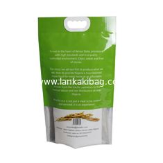 China Custom Printing Plastic 1kg 2kg 5kg 10kg Size Of Basmati Vacuum Rice Bag With Handle supplier