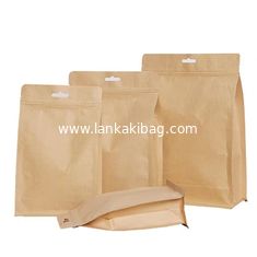 China Stand up kraft paper food gift bags with window Self Sealing Envelope Pouch Bag supplier