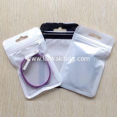 China Transparent Self Seal Resealable Zipper Packaging Bag With Hang Hole supplier