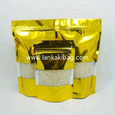 China moisture proof Aluminum Foil laminated hang hole top plastic zip bag supplier