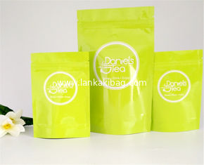 China tea doypack bags white craft paper food pouch dry fruit packaging bag supplier