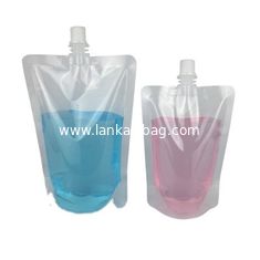 China Waterproof Reusable Clear Liquid Juice Pouches Stand Up Spout Pouch Bag supplier
