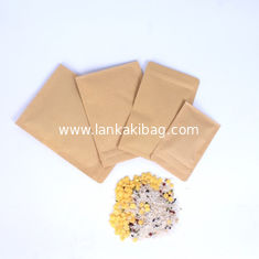 China Resealable Snack Package Kraft Paper Zipper Bag with Custom Printing supplier