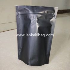 China Black Matt aluminum foil coffee bag with factory price and Valve supplier