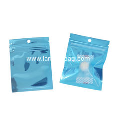 China One Side Clear Food Bags Small Water Proof Zipper Reclosable Colorful Pouches Custom Printed Flat Bag supplier