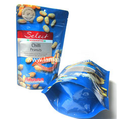 China Printing Aluminum foil Resealable stand up 250g 500g Roasted Snack Food Package pouch supplier