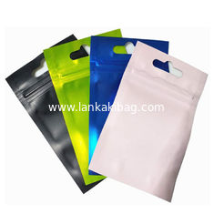 China Front Clear Plastic Pouches Aluminum Foil Mylar Resealable Zipper Ziplock Bags supplier