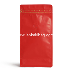 China custom coffee bag aluminum coffee bean bag valve 250g side gusset bag with zipper supplier