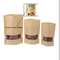 Stand up kraft paper bag printing bag with ziplock for Candy supplier