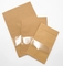 Custom Printed Ziplock Paper Kraft Bag sacks supplier with clear window supplier