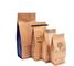 Resealable zipper kraft paper food packaging bag with window 8 colors colorful printing supplier