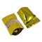 Stand Up Mylar Bags Gold Aluminum Foil Doypack with  Clear Window and Zip Lock supplier