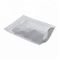 Food grade resealable retail stand up barrier pouch silver poly aluminum foil zipper bag for packaging snack/candy/tea supplier