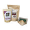 Free samples available biodegradable feature and plastic material kraft paper stand up zipper coffee tea bags supplier
