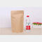 Low Price Stand-Up Kraft Paper Zipper Pouch Bag With Clear Window supplier