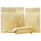 Resealable Snack Stand up Zipper Pouch Plastic Aluminum Foil Lined Kraft Packaging Food Paper Bags with Window supplier