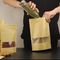 Kraft Bags With Window Stand Up Bag k Seal Paper bag Resealable Large Food Storage Pouch supplier