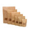 Stand Up Pouch Kraft Paper Packaging Bag With Zipper and Window supplier