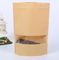 Retail Zipper  Kraft Paper Bags Tea/Food Packaging Stand Up Paper k Bag supplier