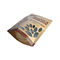 Stand up Food grade kraft paper pe zipper pouch packing bag for nuts supplier
