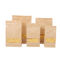Clear Stand up Flat Bottom kraft paper k bags with clear window supplier