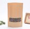 Transparent  Stand Up Pouch k Kraft Paper zipper Bags with Clear Window supplier