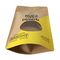 Top quality stand up kraft paper bag with clear window and zipper nuts packaging supplier
