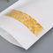 Custom Food Packaging Bag Standup White Kraft Paper Zipper Bag with Window for Food Wholesale supplier