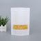Custom Food Packaging Bag Standup White Kraft Paper Zipper Bag with Window for Food Wholesale supplier